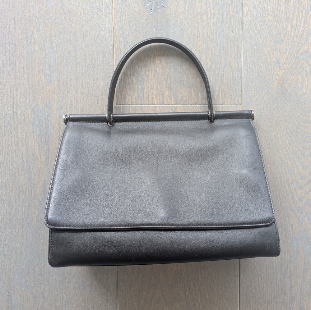 Gorgeous Black Leather Coach Whitney Handbag No. 9185 Satchel